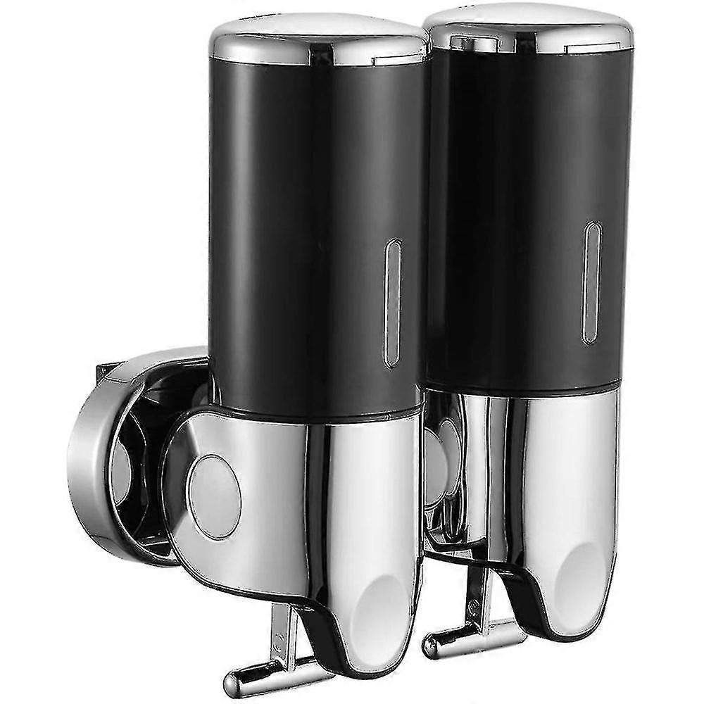 Wall Mounting Manual Double Soap Lotion Dispenser