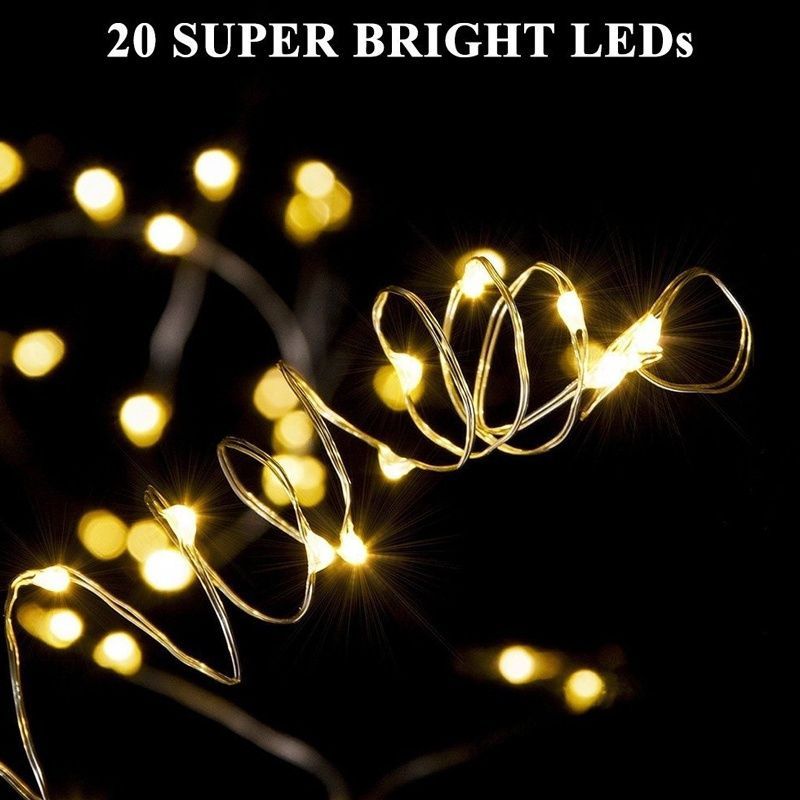 2M Bottle Cork LED String Lights Wine Stopper Copper Wire Fairy Lights For Party Decor