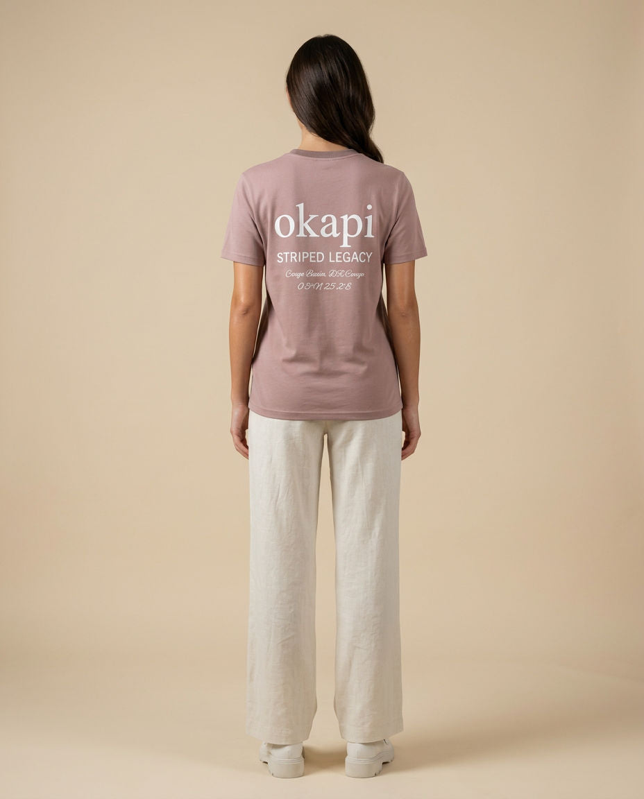 Okapi Pink Striped Legacy T-Shirt