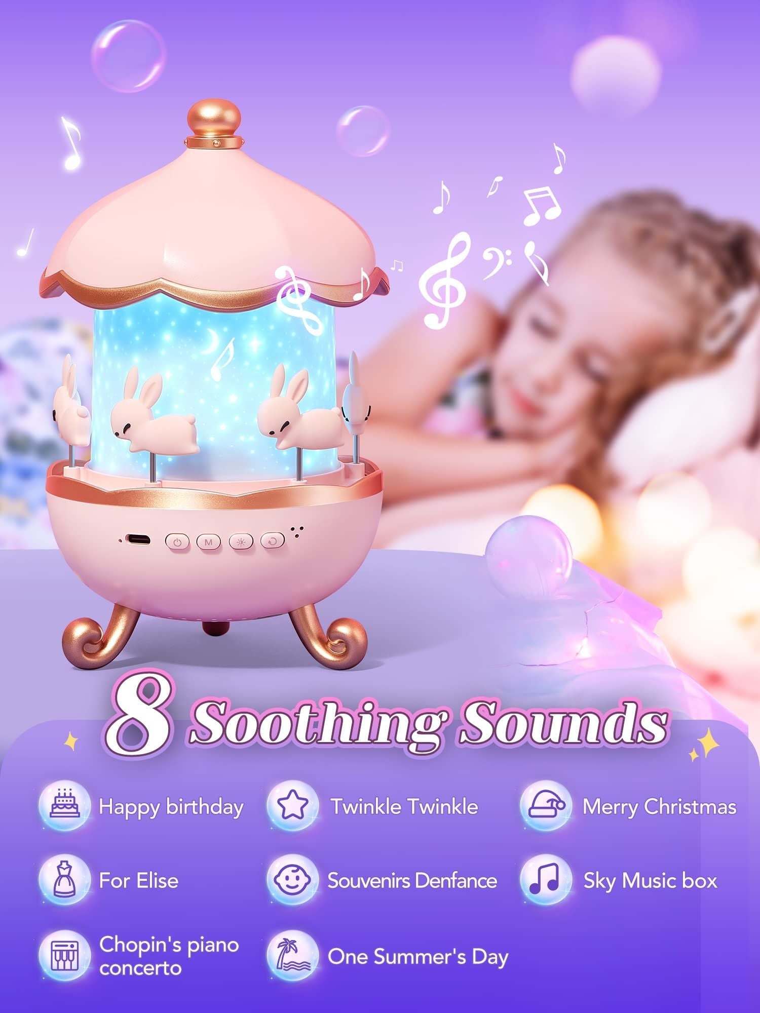 Night Light Projector For Kids Multifunctional Universe Night Light Audio
