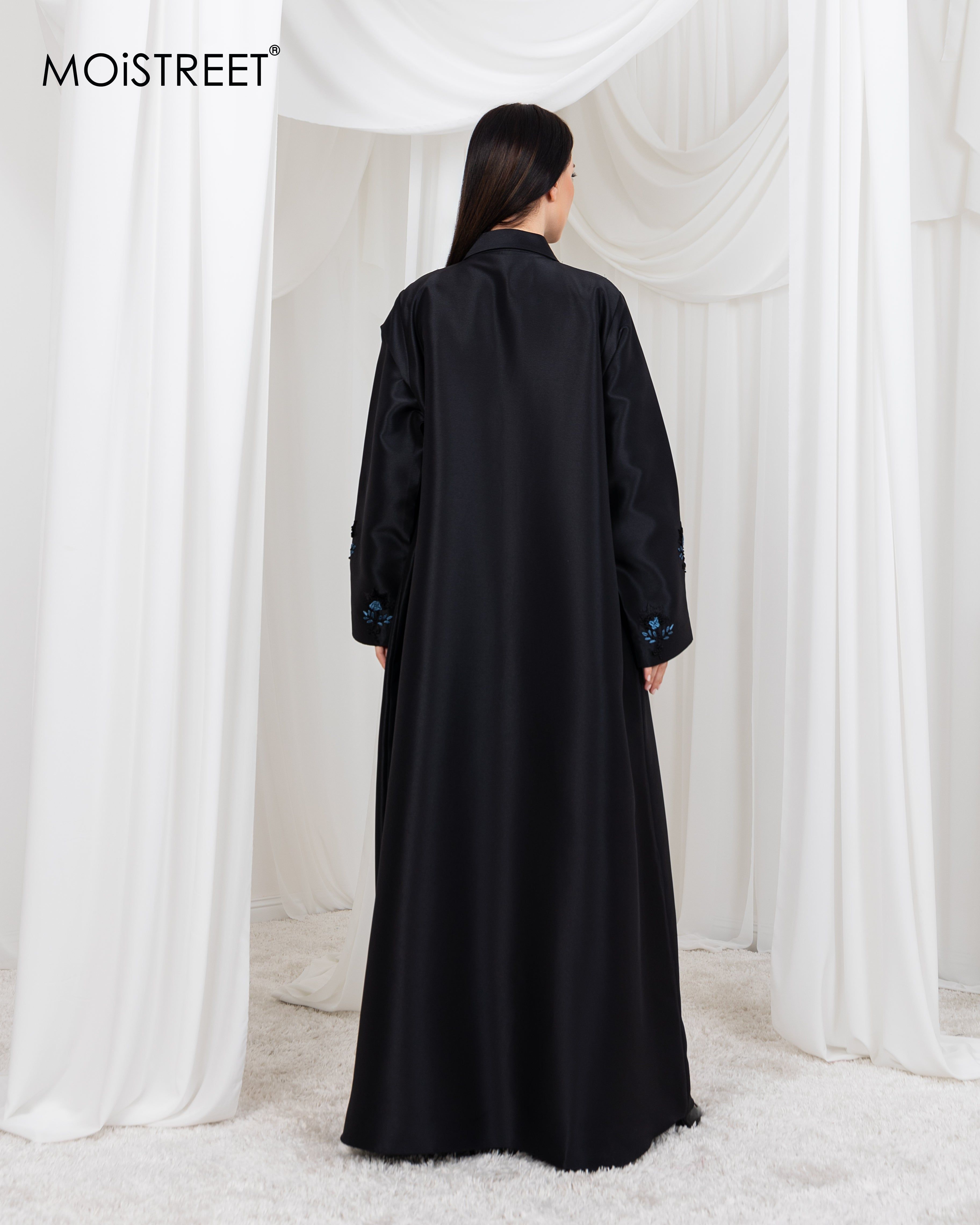 MOiSTREET Victoria Satin Handmade Abaya