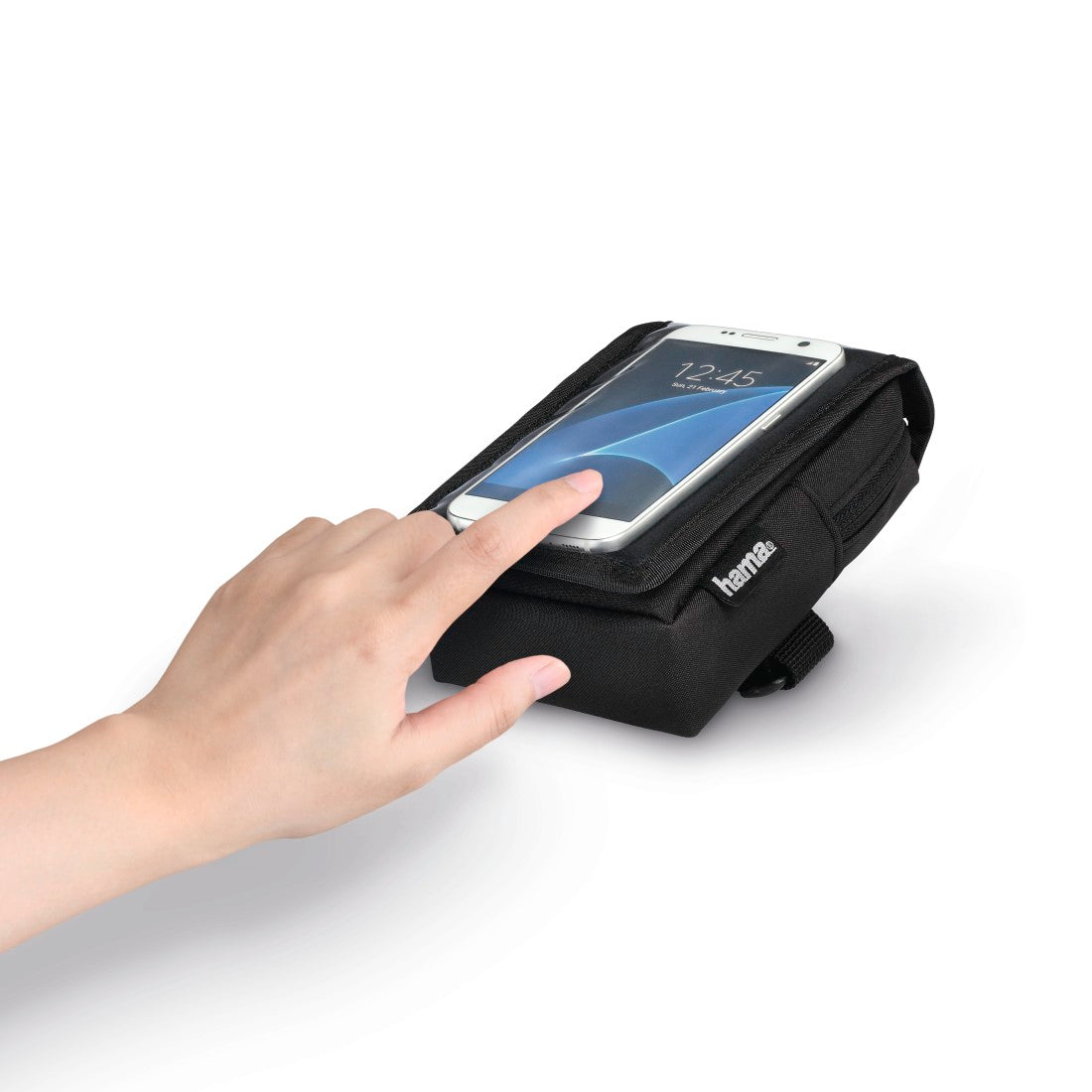 HAMA 178252 Universal Smartphone Bicycle Holder Bag for devices up to 8 cm wide and 14 cm high