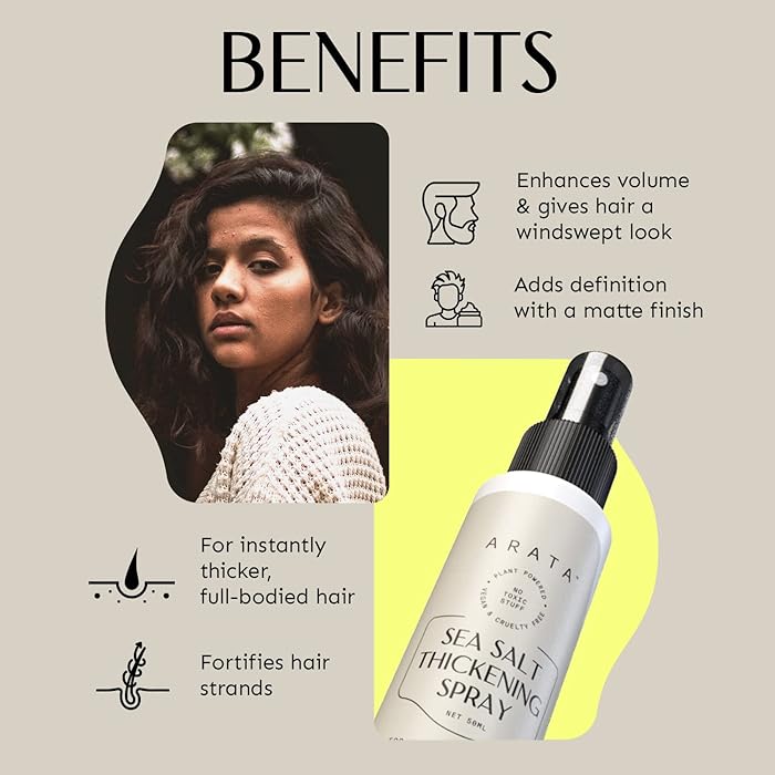 ARATA Sea Salt Thickening Spray 50 ml