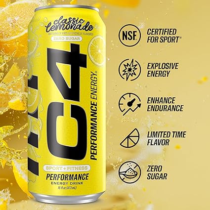 C4 GO 473ml CLASSIC LEMONADE