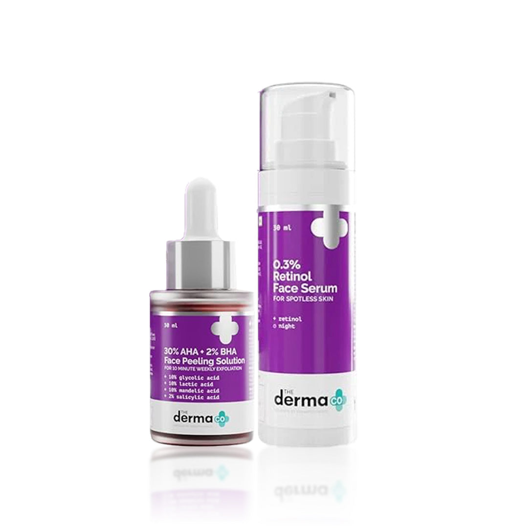 مجموعات التقشير والتجديد من Derma Co