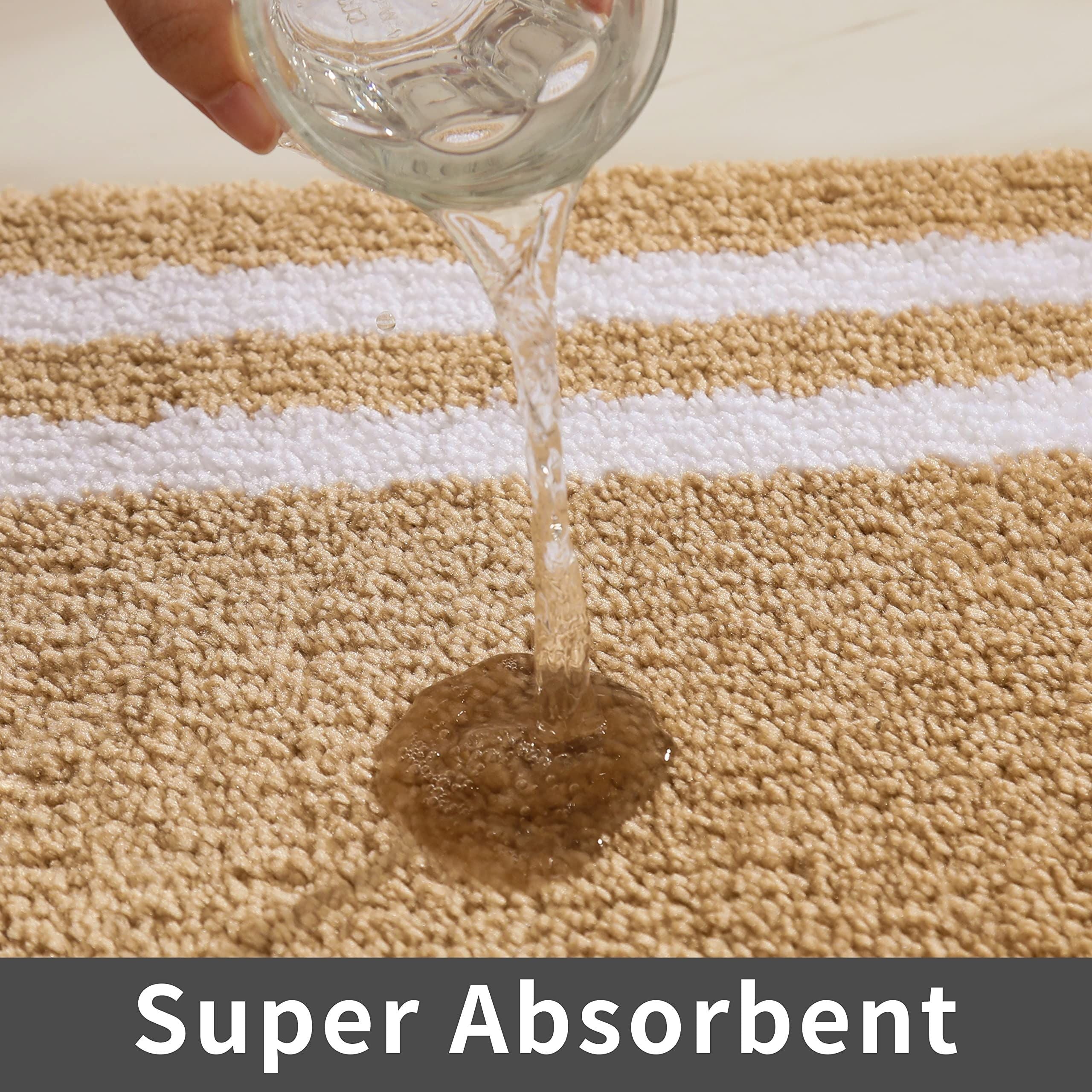 AIESY® Extra Thick Linen Anti-Slip Soft Bath Mats
