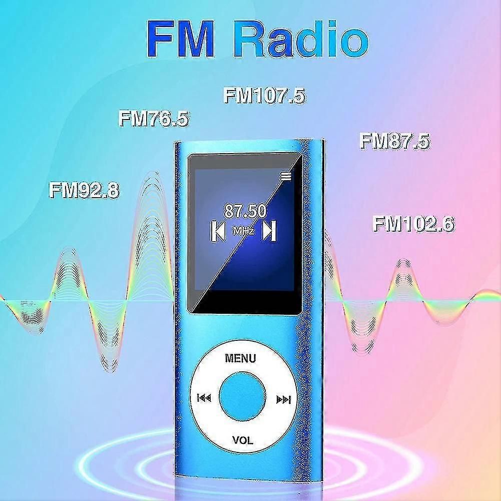 Mp3 Player With Bluetooth 5.0, Music Player With 32gb Tf Card,fm,earphone, Portable Hifi Music Play zxin