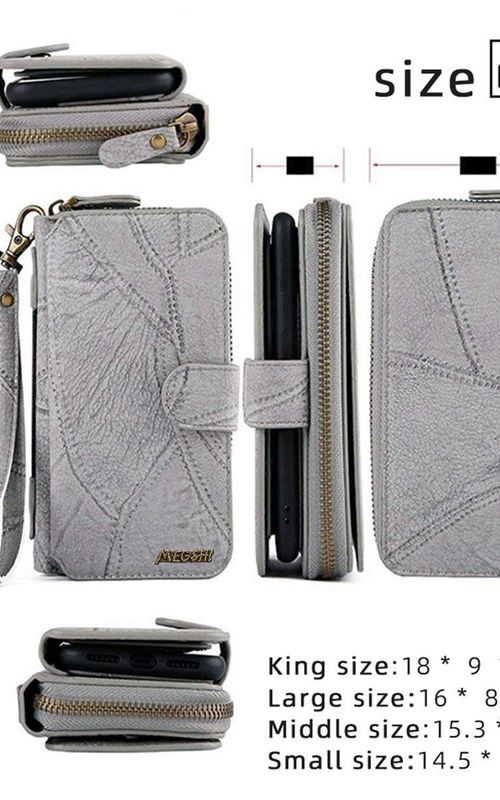 Magnetic Leather Wallet Case Multifunction Phone Protective Case For iPhone