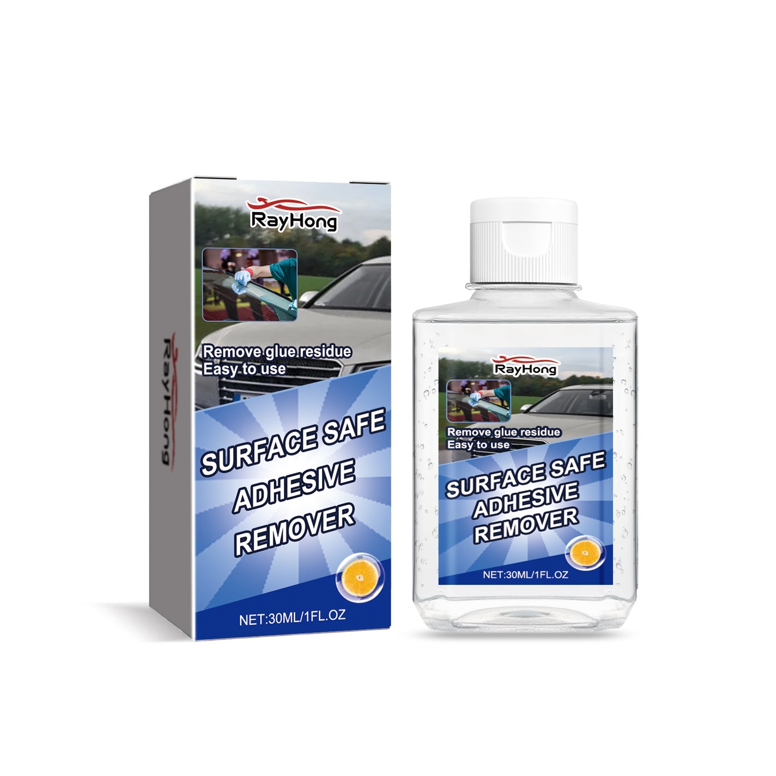 Auto Surface Cleaner, Degumming & Glue Remover, Fast, Eco-Friendly, No Residue ,30ml