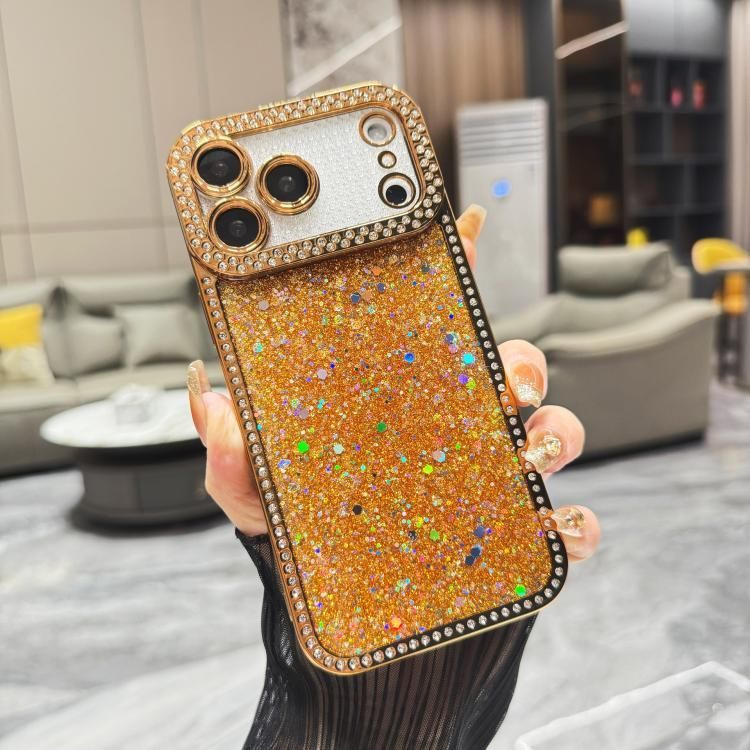 For iPhone 18 Pro Max / iPhone 17 Pro Max Diamond Glitter Sequins TPU Phone Case