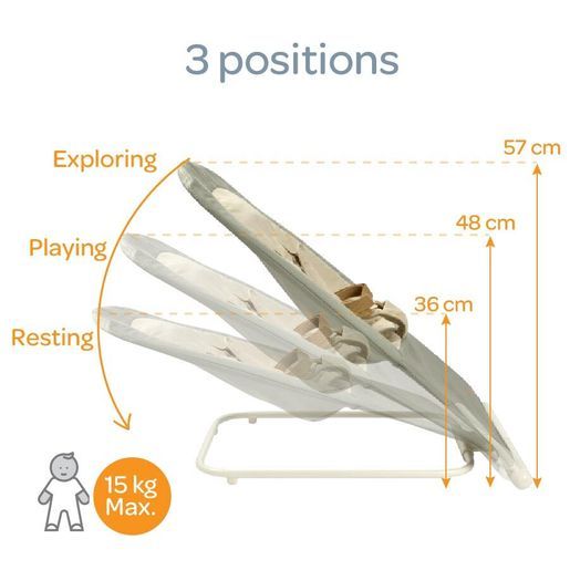 Beaba Foldable Bouncer Eazy Relax Lichen
