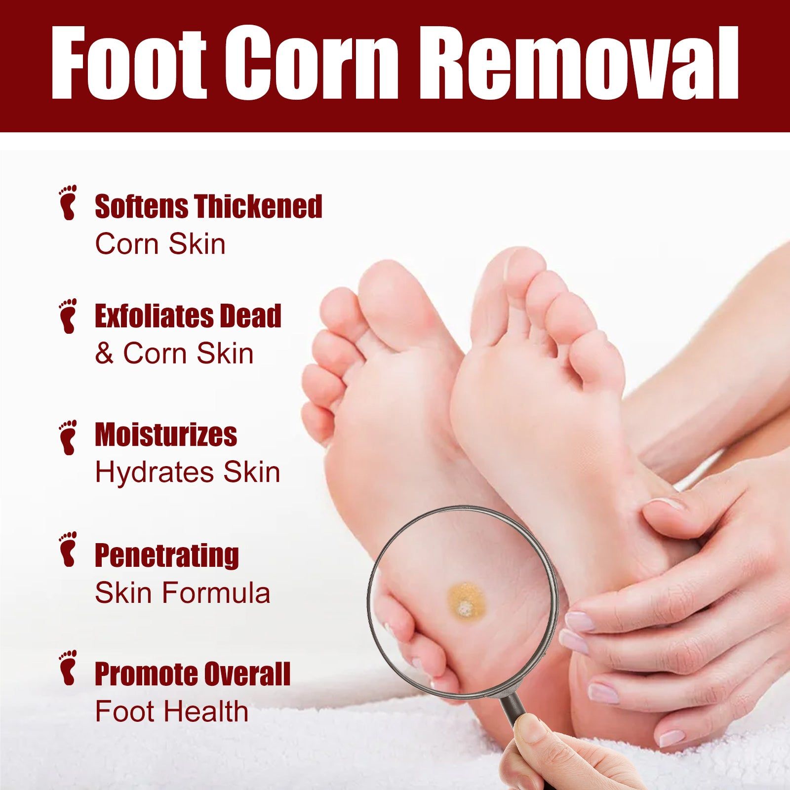 Revitalize Your Feet with Foot Care Gel, Softens Keratin, Relieves Pain ,10ml