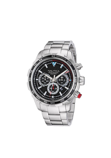 Nautica watch - GNT CHR SS BLK NAPNSF301