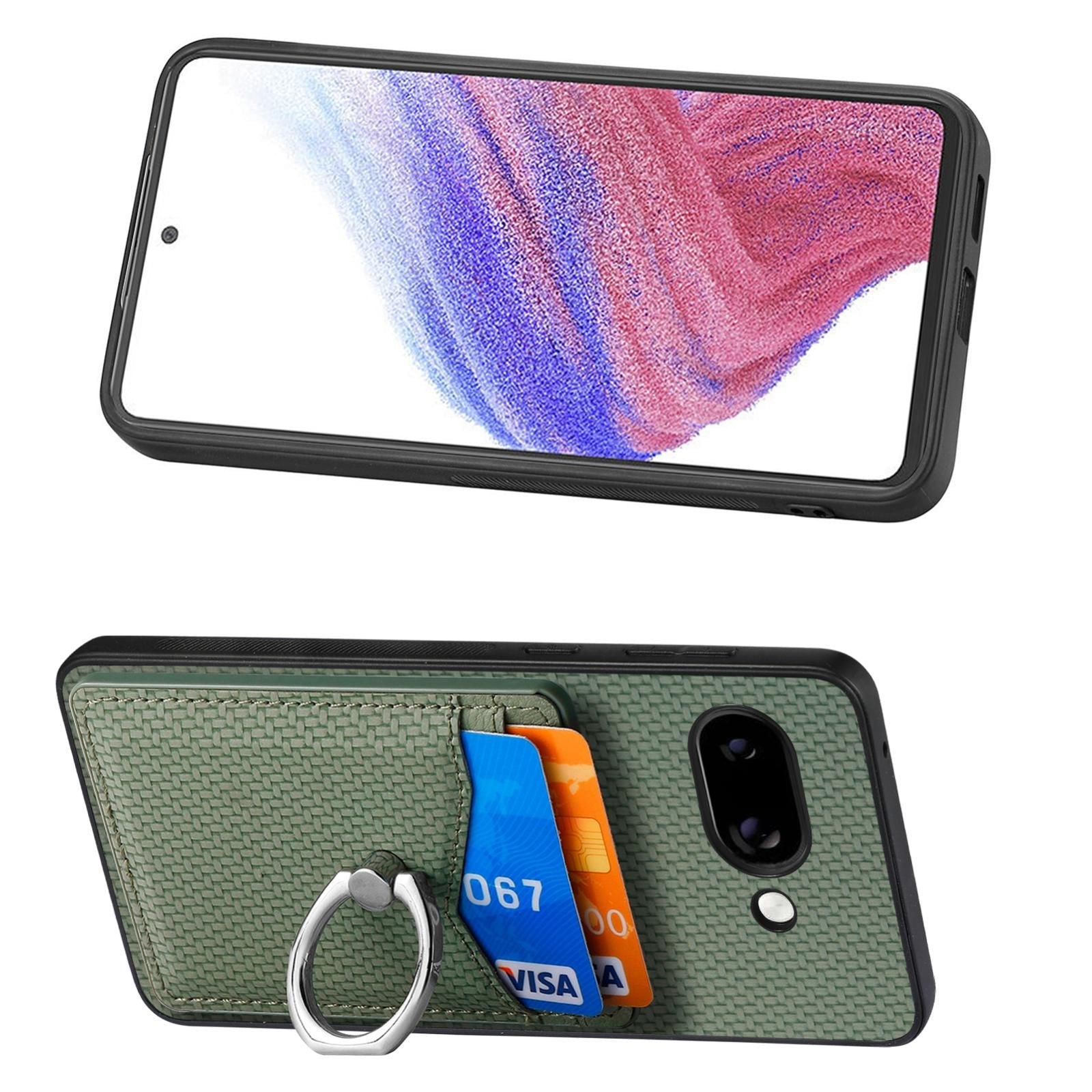Card Wallet Ring Phone Case For Google Pixel 9a