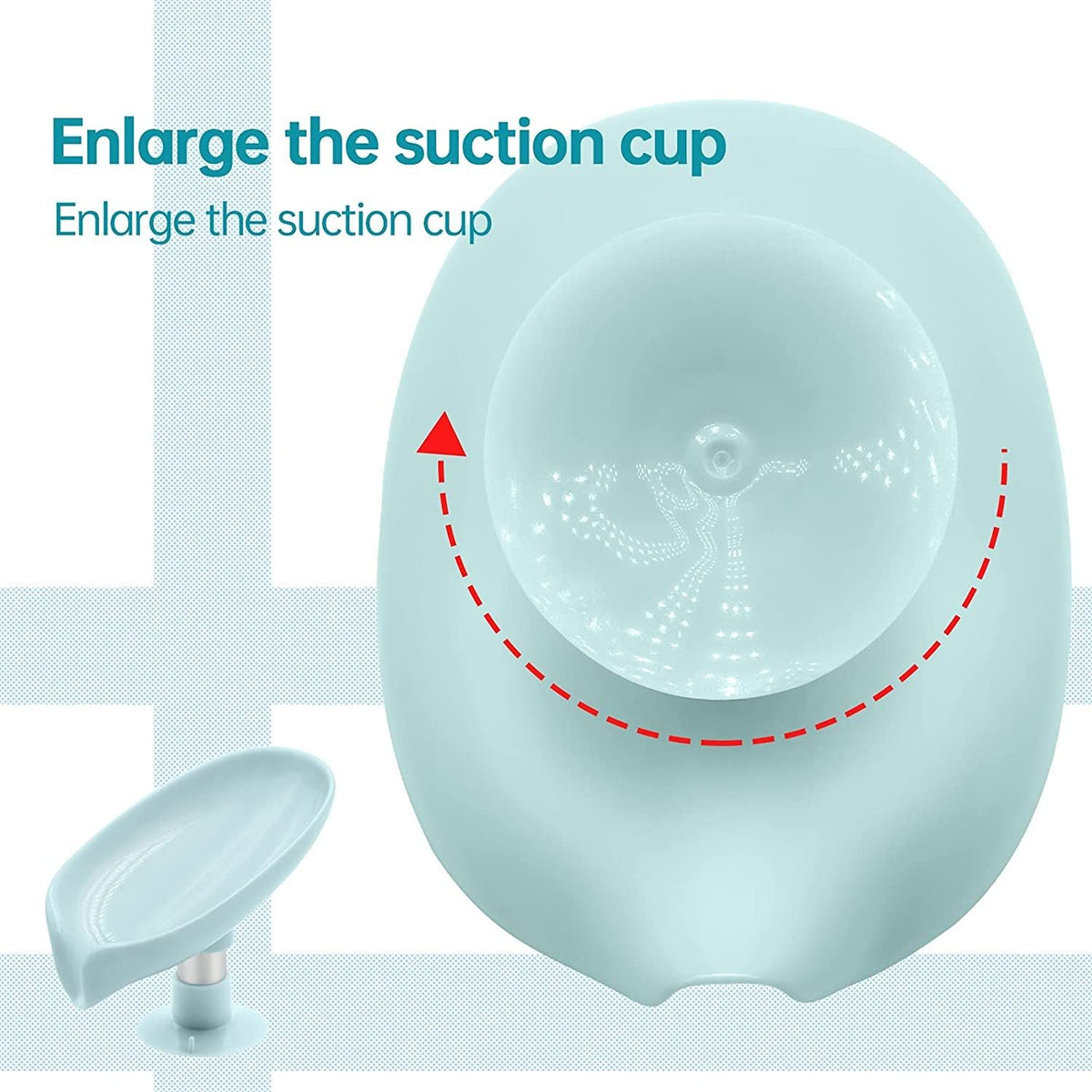 Bar Soap Holder Self Draining Soap Dish with Suction Cup Bathroom Soap Box Tray