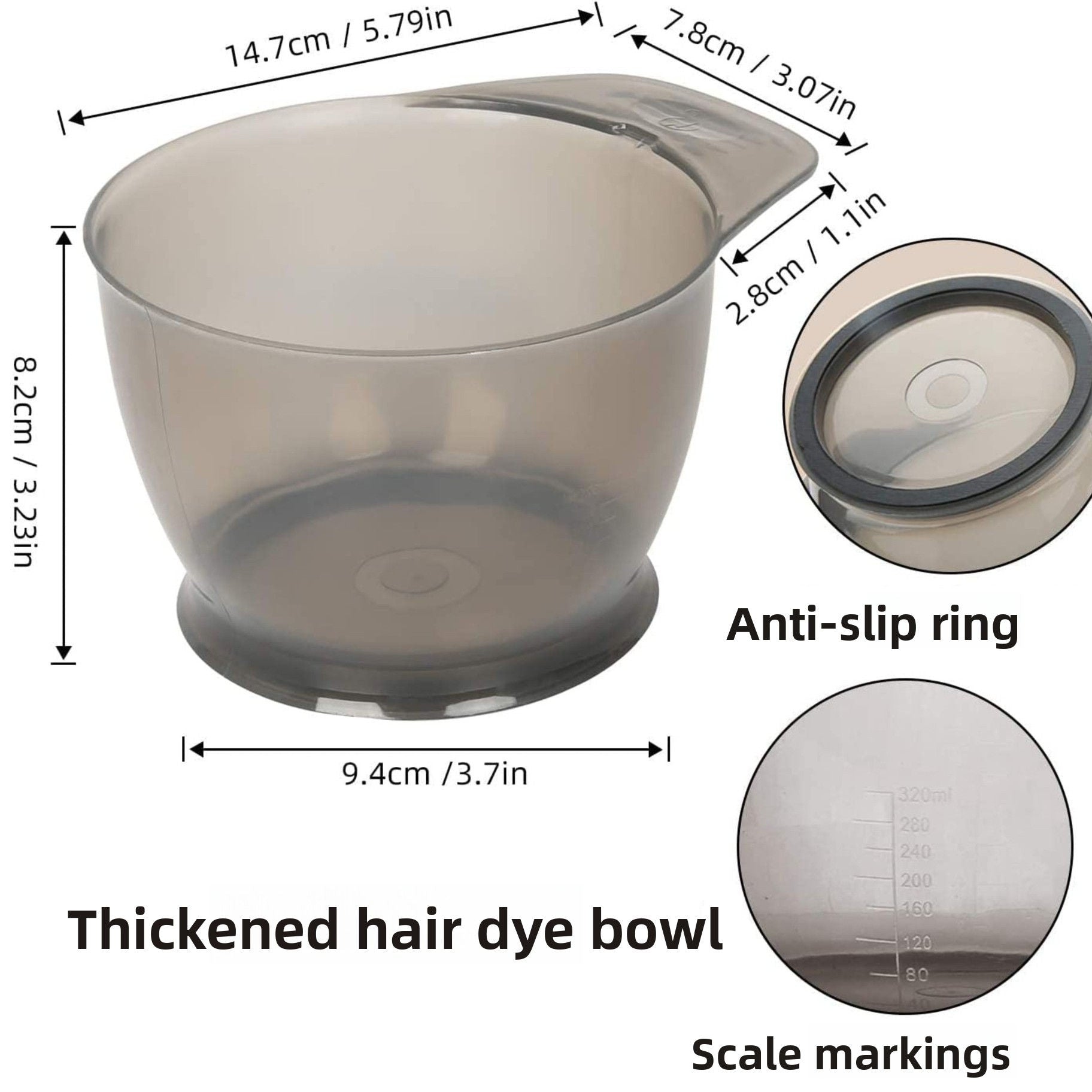 14Pcs Hair Dye Kit with Bowl, Brush, Cape & Gloves