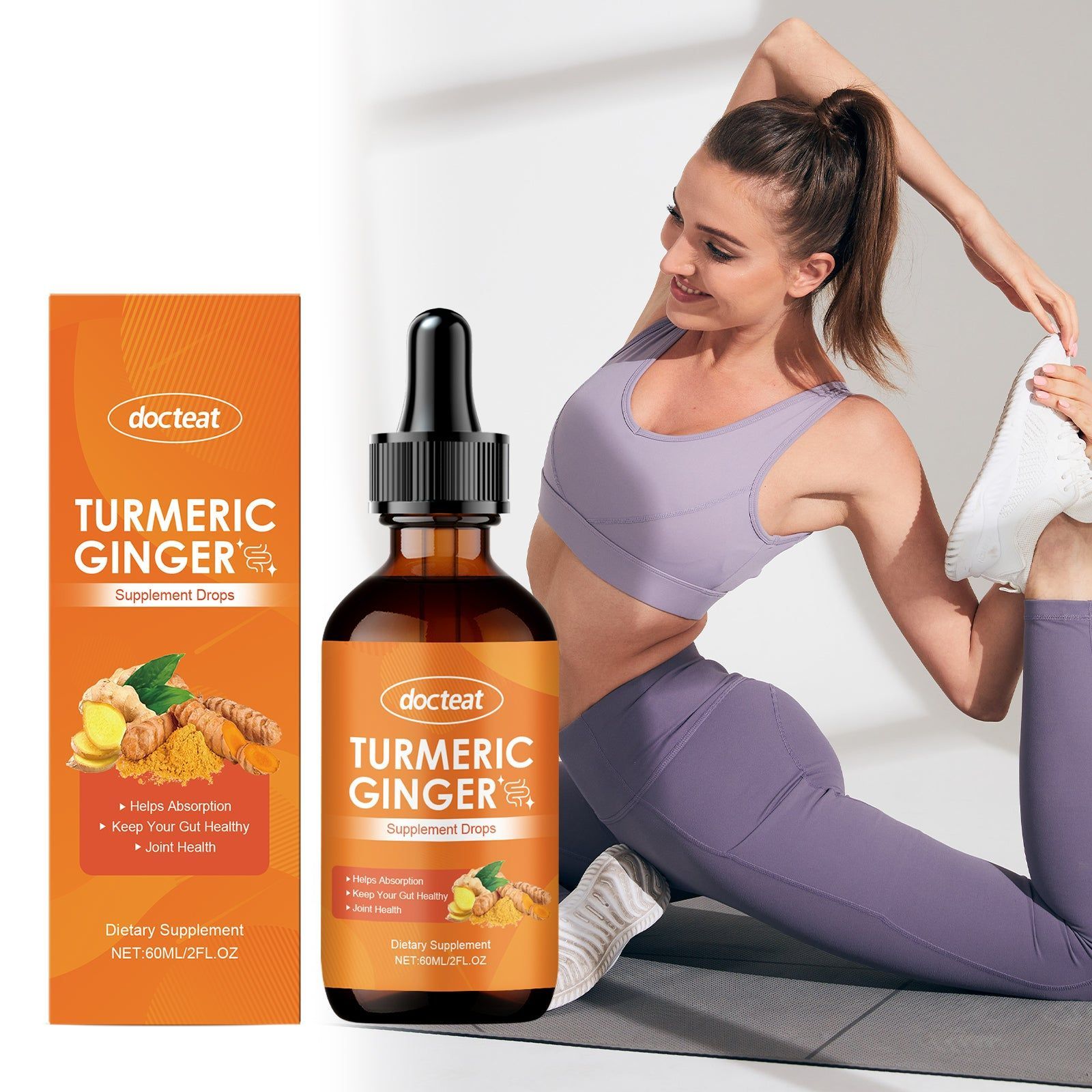 Boost Your Body Care with Vitality-Enhancing Supplement Drops, Natural Gut Health ,60ml