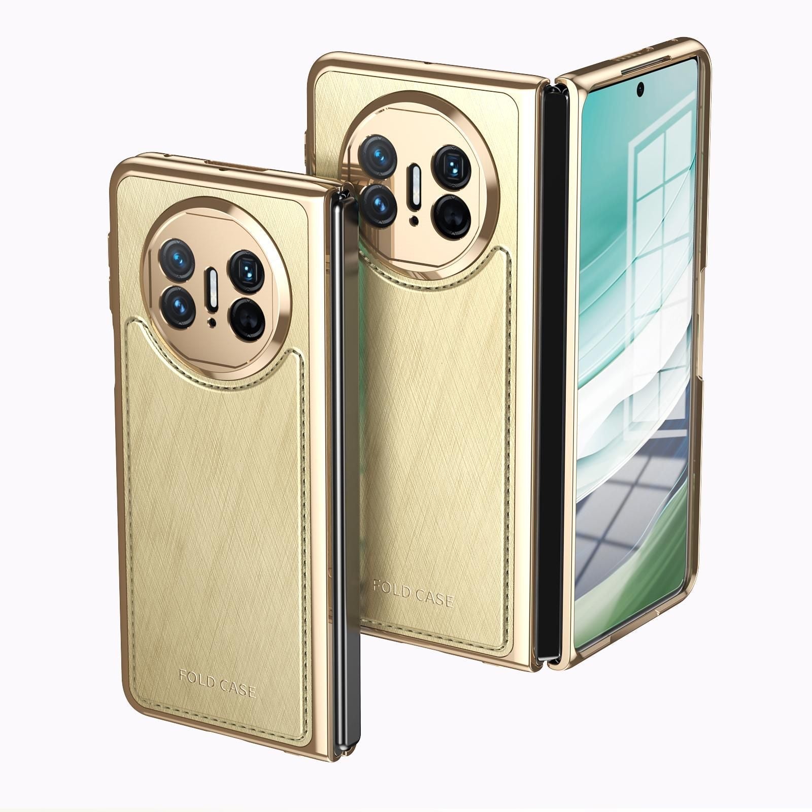 Plating Silver Brocade Case For Huawei Mate X5