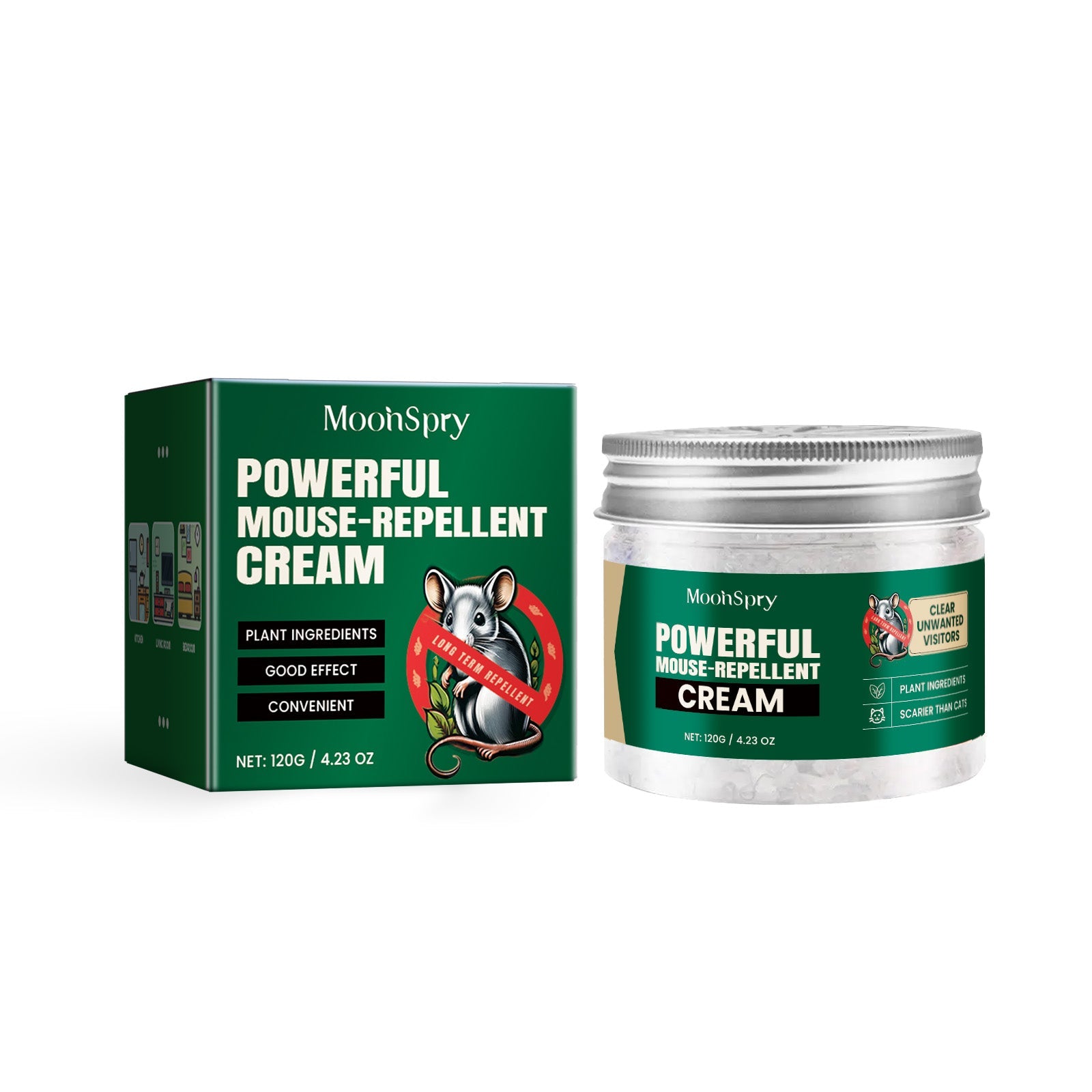 Effective Repel Rats Cream, Mouse and Rodent Deterrent for Home and Garage ,120g