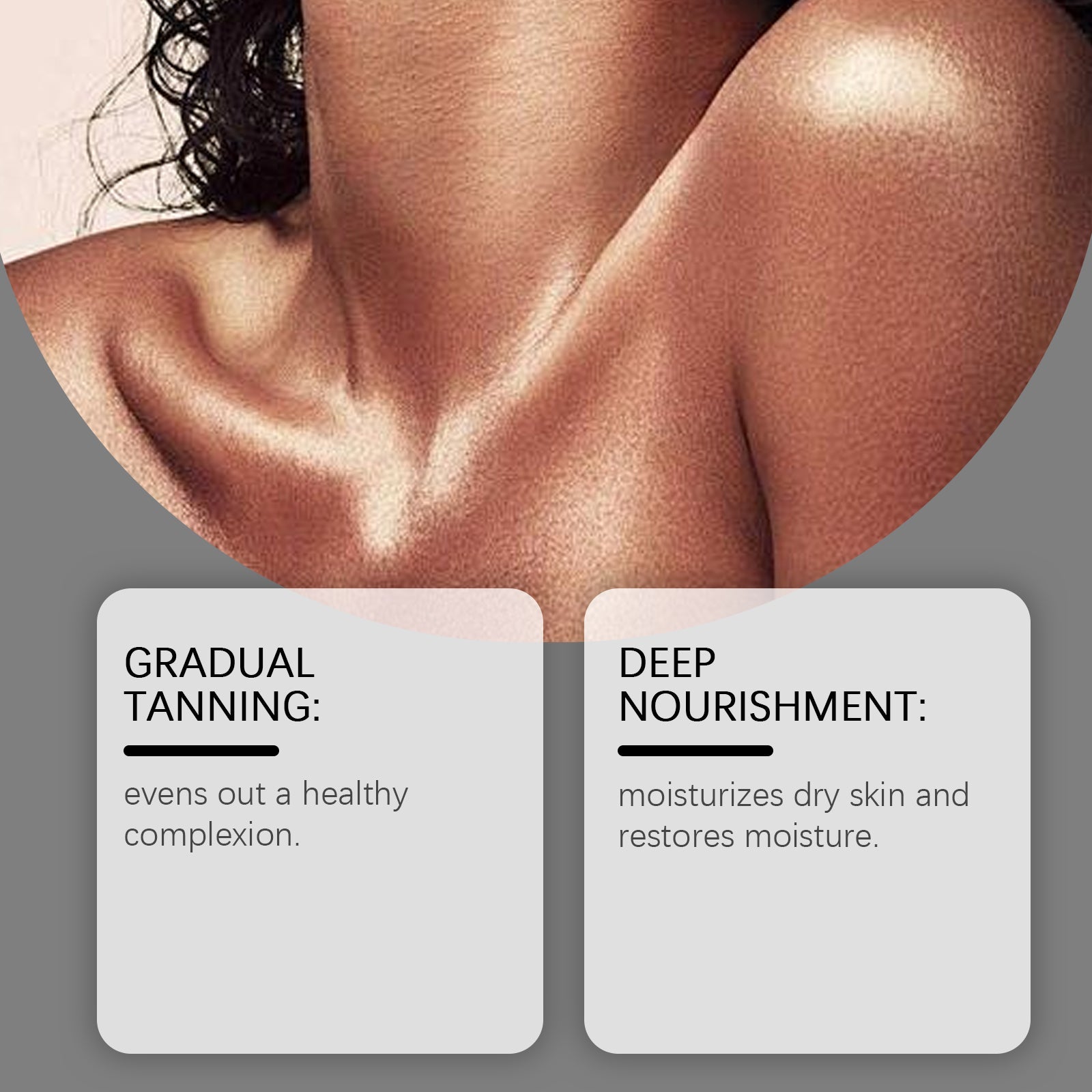Body Blackening Moisturizer, Summer Outdoor Skin Care, Tan Enhancing, Deep Nourishing, Gentle Moisturizer ,100g