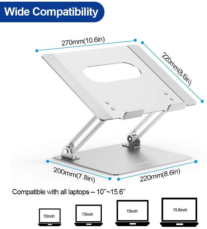 Laptop Stand Foldable Aluminum Laptop Holder Riser For MacBook Notebook Computer Tablet