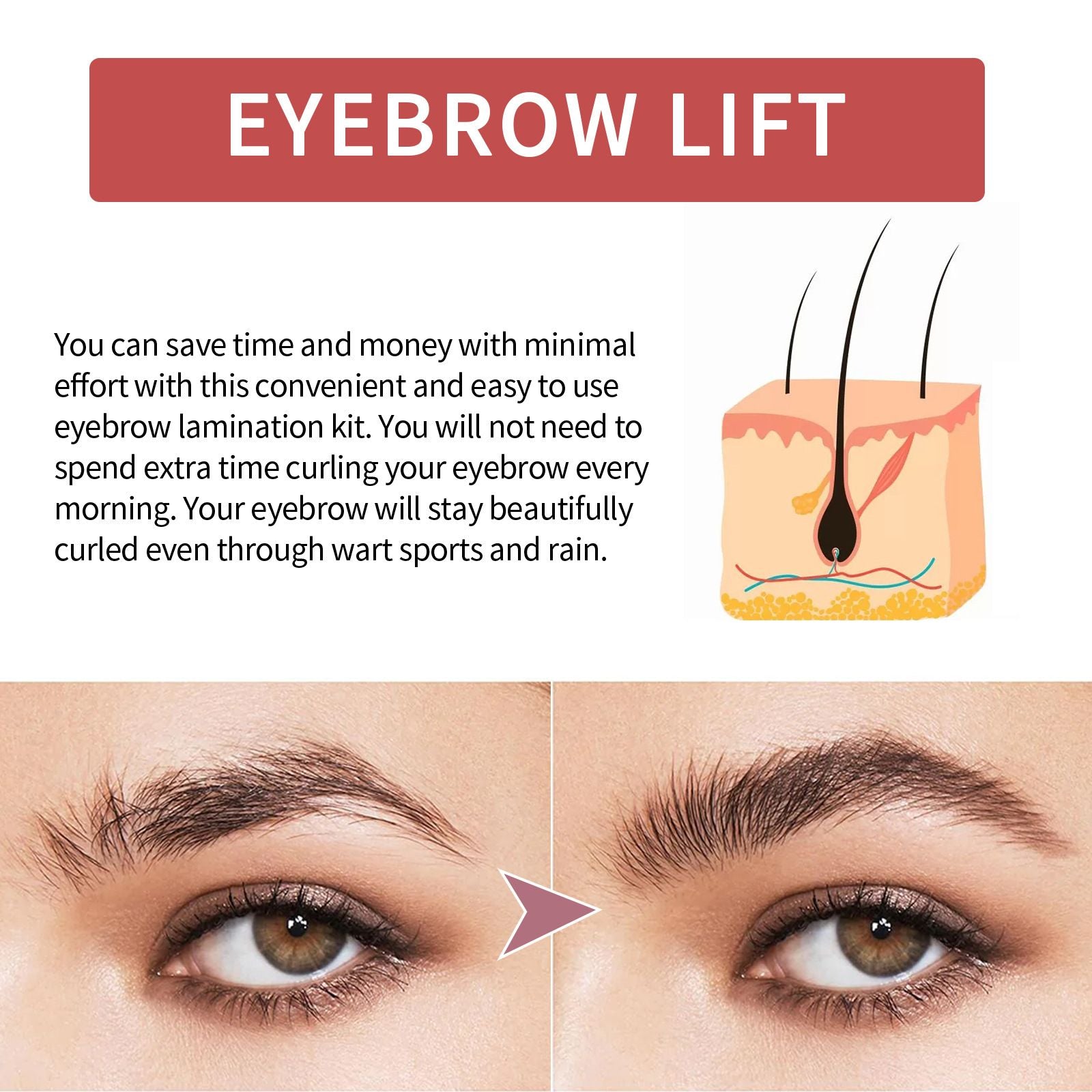 Brow Lamination Kit Eyebrow Perm Kit DIY Long Lasting Eyebrow Lifting Kit