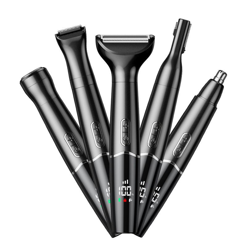 5-in-1 USB Nose Hair Trimmer Grooming Kit