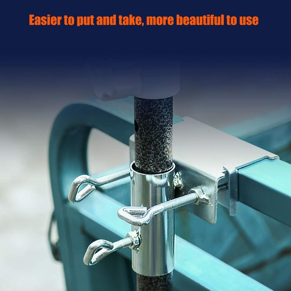 Stable Parasol Umbralla Holder Sun Shade Stand Balcony Railing Umbralla Holder Fixed Clip