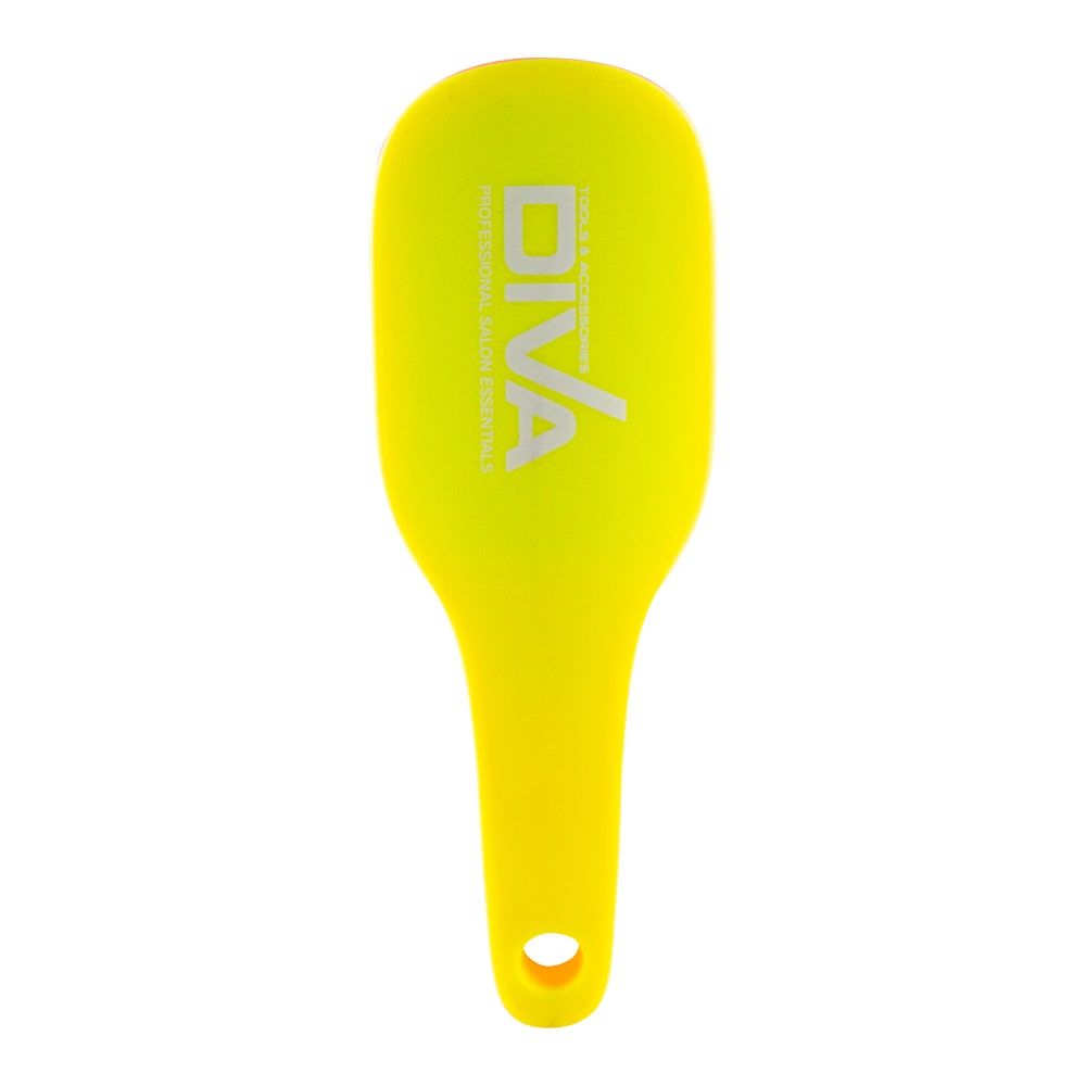 Diva Mini Detangling Brush, Yellow - 1pc