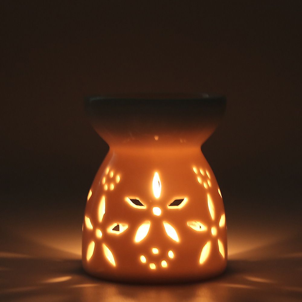 Ceramic Oil Burners Aromatherapy Essential Oil Candle Holder Night Fragrance Lamp