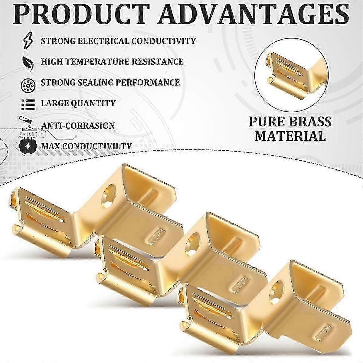 25pcs Piggyback Spade Connectors Quick Disconnect Terminal Adapters