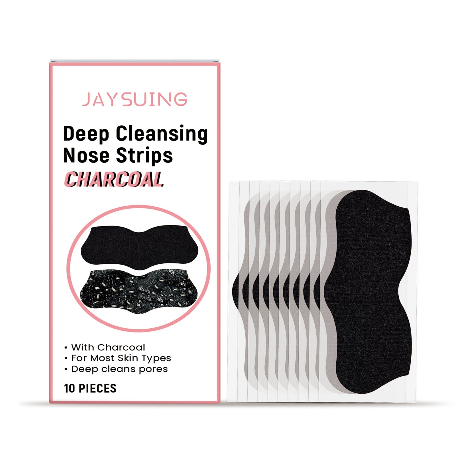 Deep Cleansing Blackhead Nose Strips for Facial Care, Pore Purifying, Acne Treatment ,10pieces
