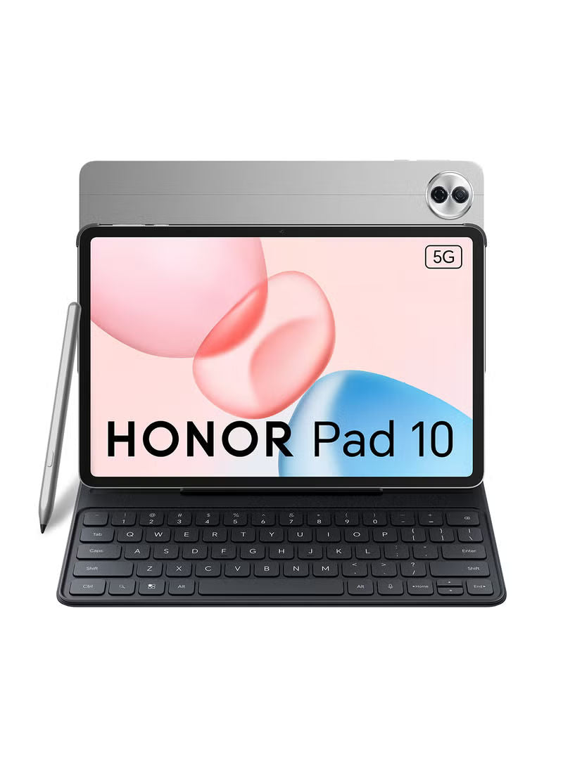 Honor Pad 10 Gray 5G 12.1 Inch Tablet 8GB RAM 256GB with Free Keyboard Case &amp; Honor Choice Pencil - Middle East Version