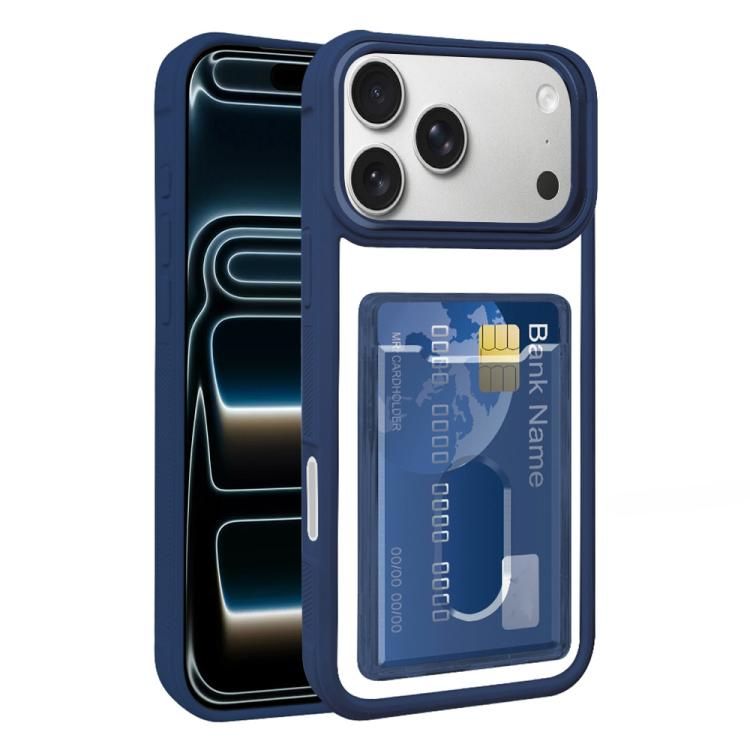 For iPhone 18 Pro Max / iPhone 17 Pro Max Electroplated Card Bag Acrylic Hybrid TPU Phone Case