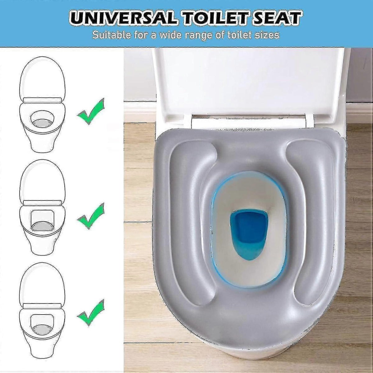 Inflatable Toilet Seat Cushion for Elderly and Disabled