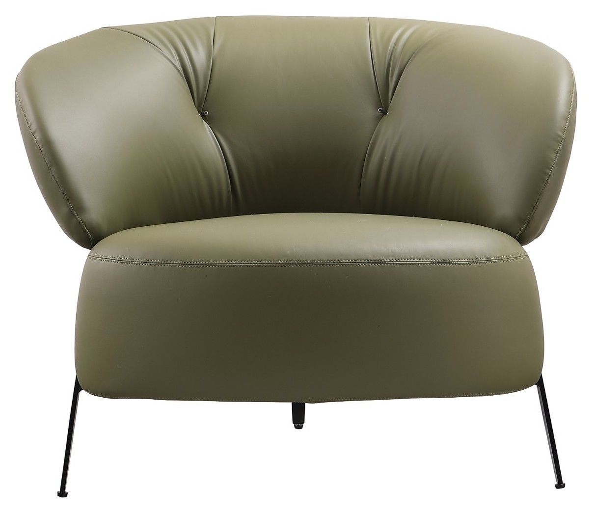 Green PU Leather Lounge Chair #EC-370