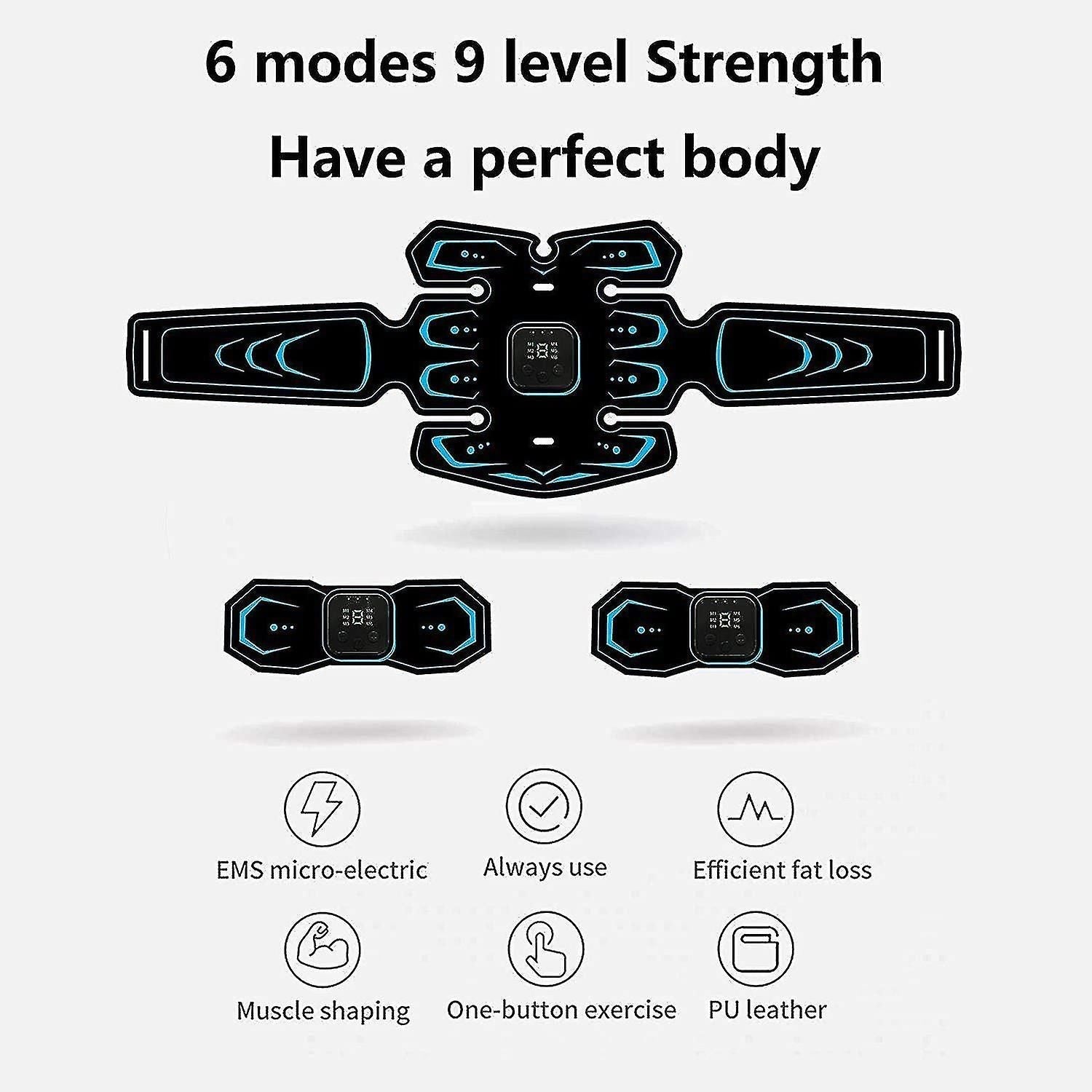 EMS Muscle Stimulator Rechargeable Wireless Body Training Device