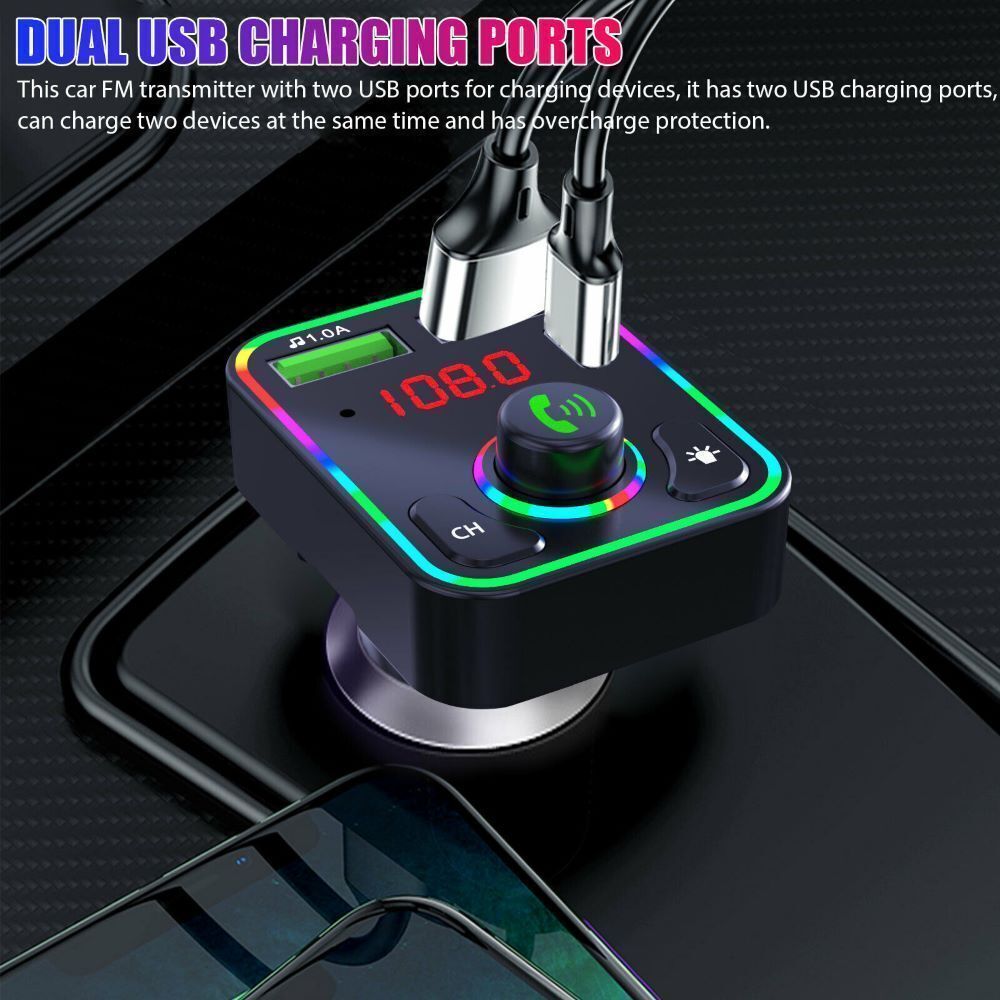 Car FM Bluetooth Transmitter MP3 Player Wireless Handsfree Radio Adapter