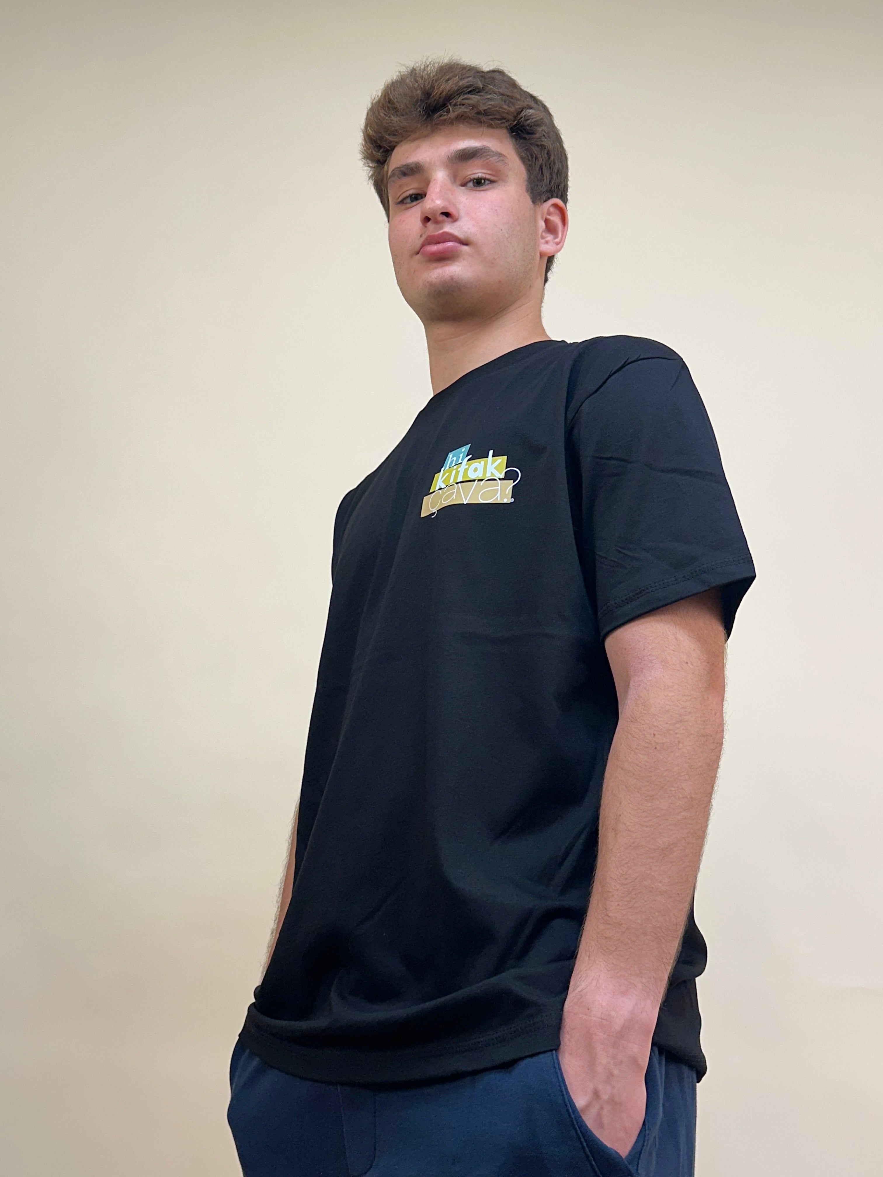 INLEB Black "Hi Kifak Ca Va?" Unisex T-Shirt