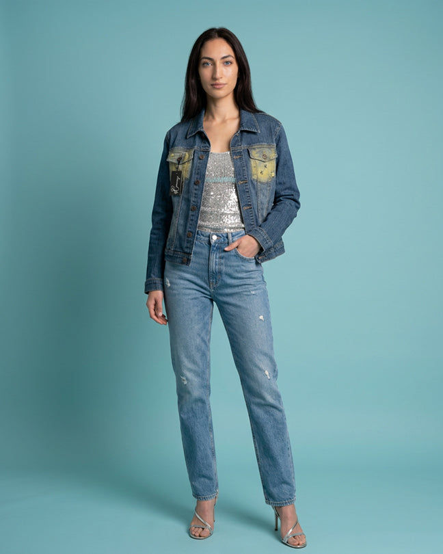By Carmenzo Magic star jeans jacket