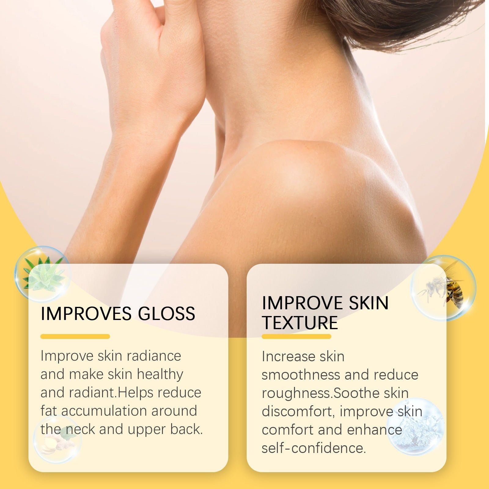 Bee Venom Neck and Back Care Cream, Anti-Aging, Skin Firming, Pain Relief, Sensitive Skin ,100g