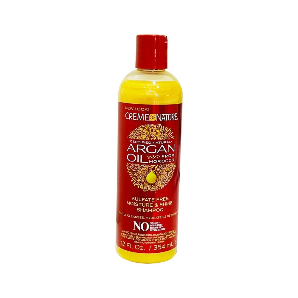Creme Of Nature Sulfate Free Argan Moisture & Shine Shampoo, 12Oz