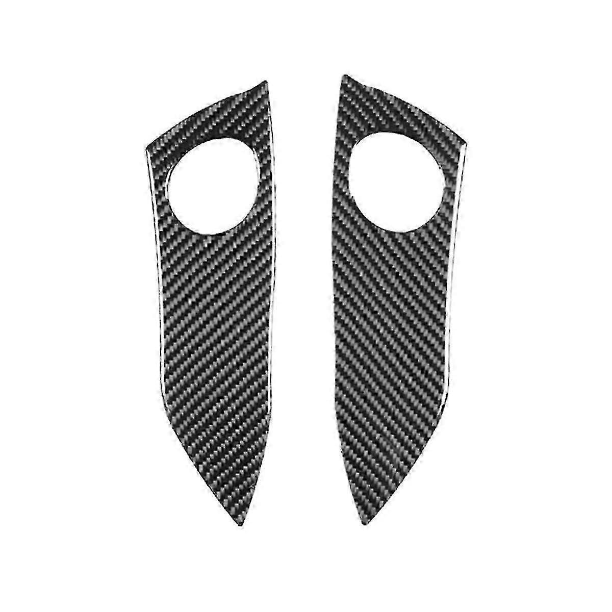 Car Carbon Fiber Sticker Center Control Panel Warning Lamp Cover Frame Decoration For 4 2006-2012