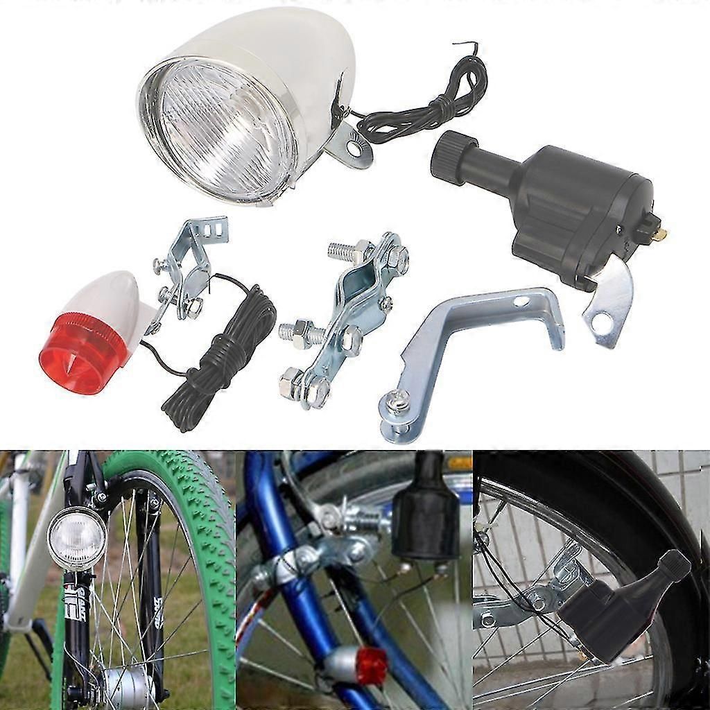 Motorized Bike Bicycle Friction Dynamo Generator For Head Tail Light Acessories