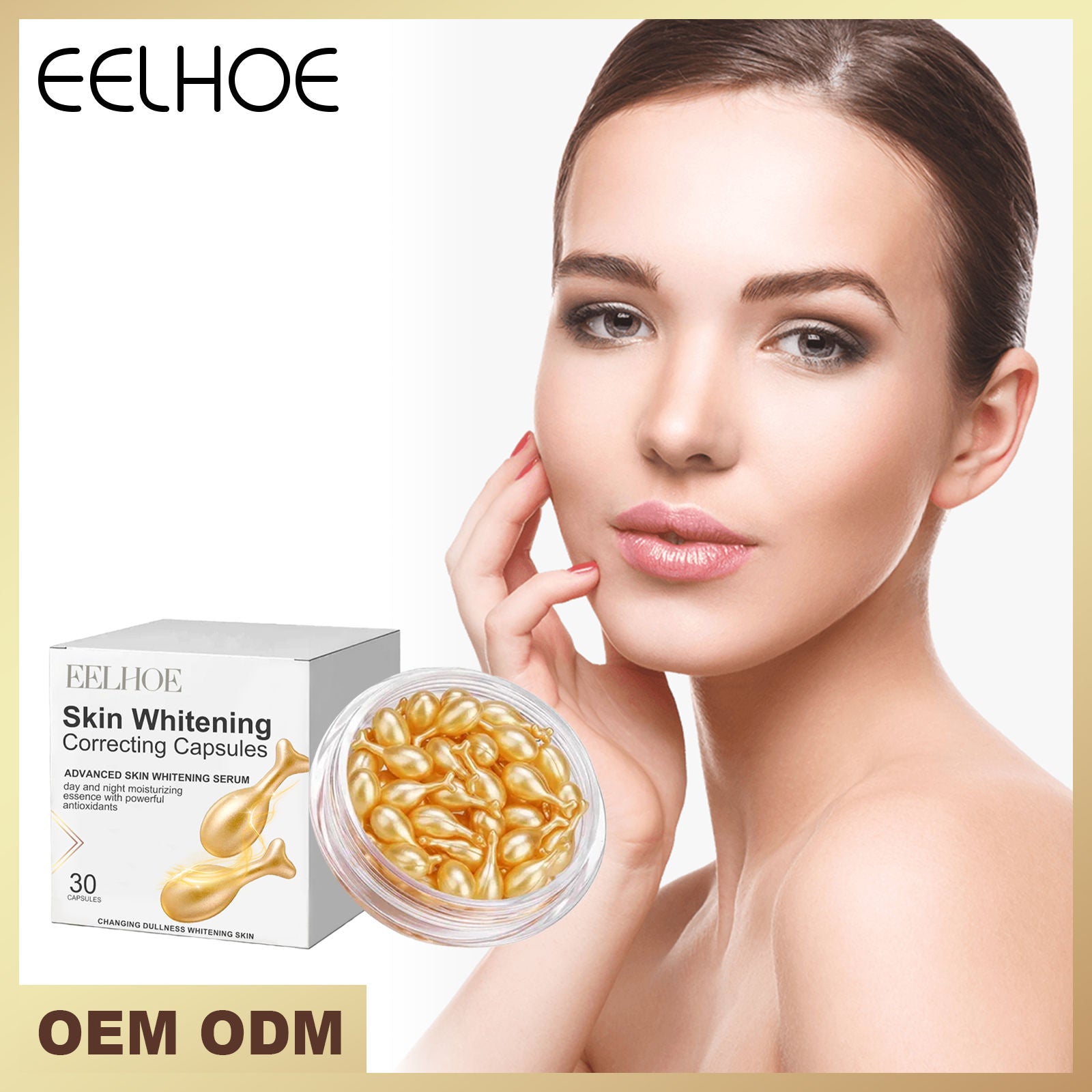 Brightening Skin Capsules, Hydrating, Lightening Dark Spots, Anti-Aging, Glowing Complexion ,30capsule