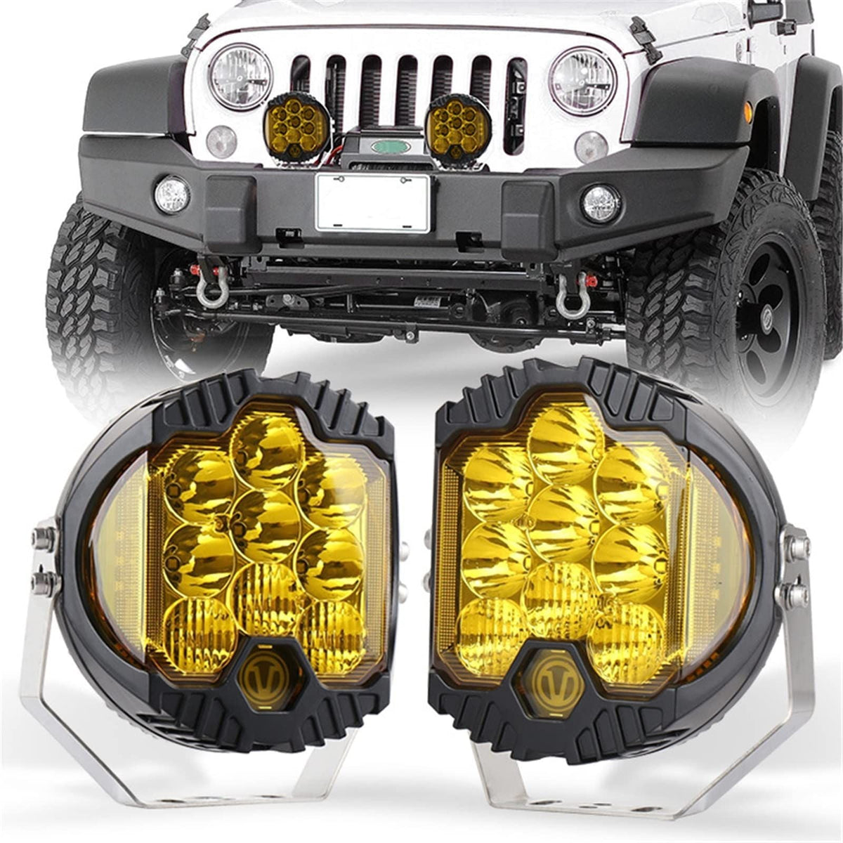 LED 90W Offroad Vehicle Front Bumper Light Waterproof Strobe 300 Spotlights For SUV