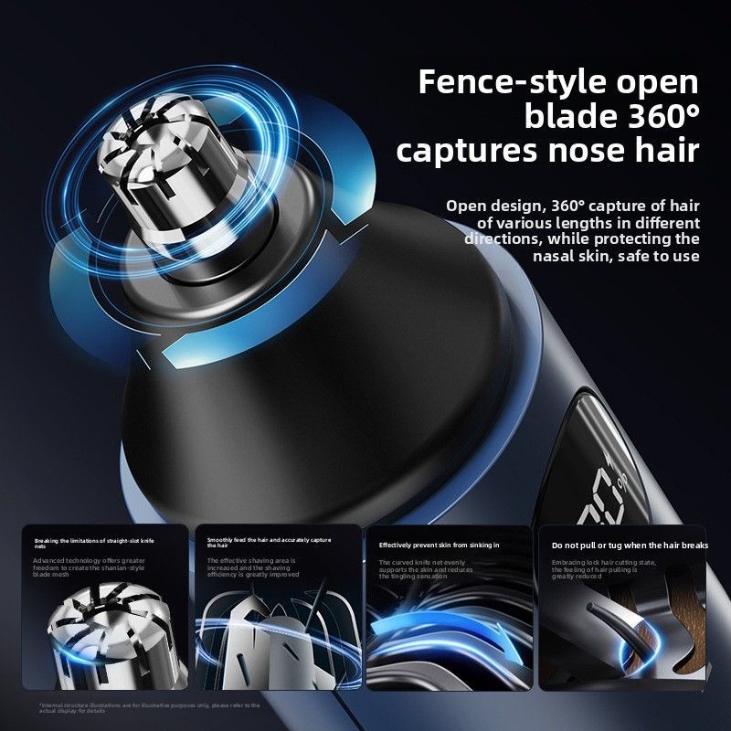LED USB Nose Hair Trimmer