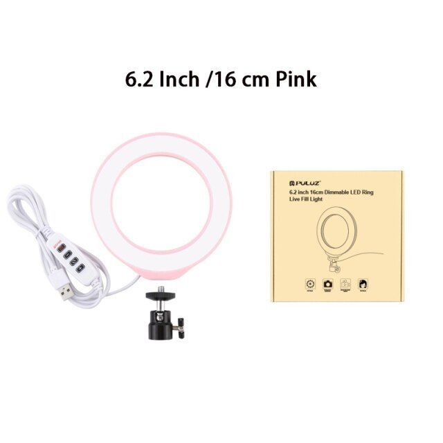 Ringlight with LED and adjustable lighting for photography, light ring for video