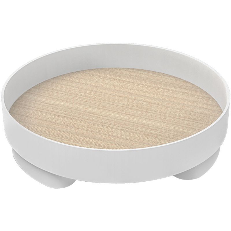 Round Wooden Perfume Holder Tray Modern Decorative Tray Storage Box