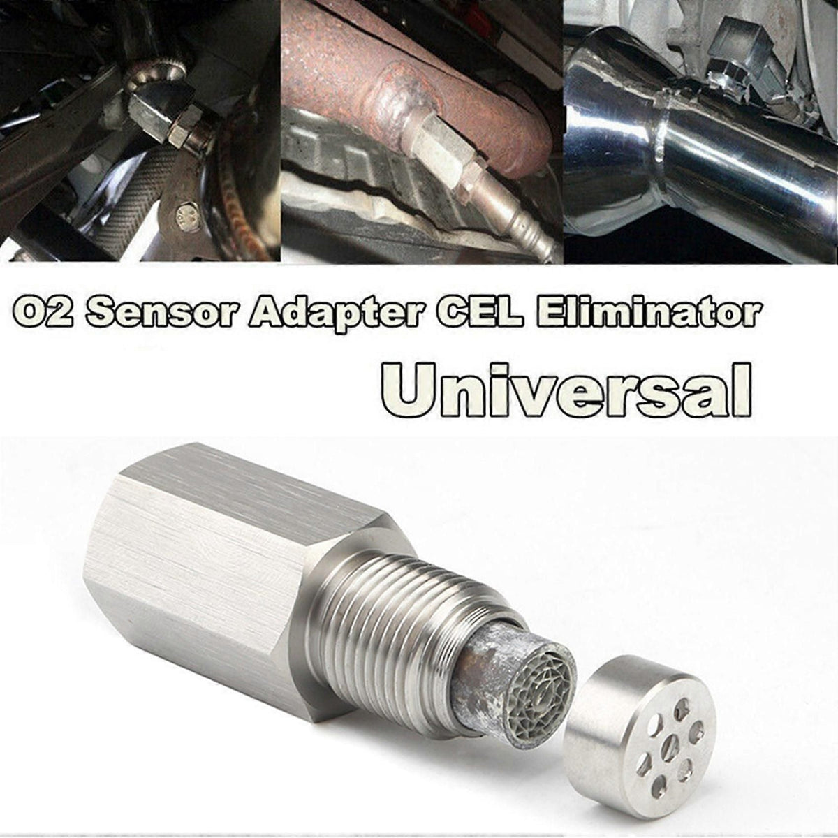 M18x1.5 O2 Oxygen Sensor Spacer Adapter with Filter for CEL Fix